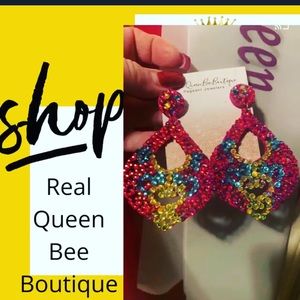 Custom Pageant Earrings RQB Couture Swarovski